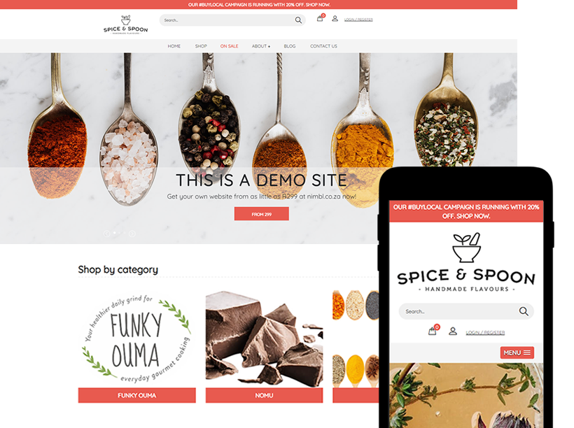 Divisima eCommerce Template from BeNimble