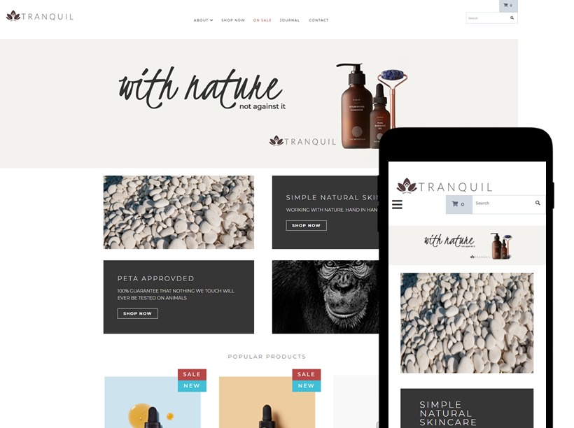 Tranquil Template Preview